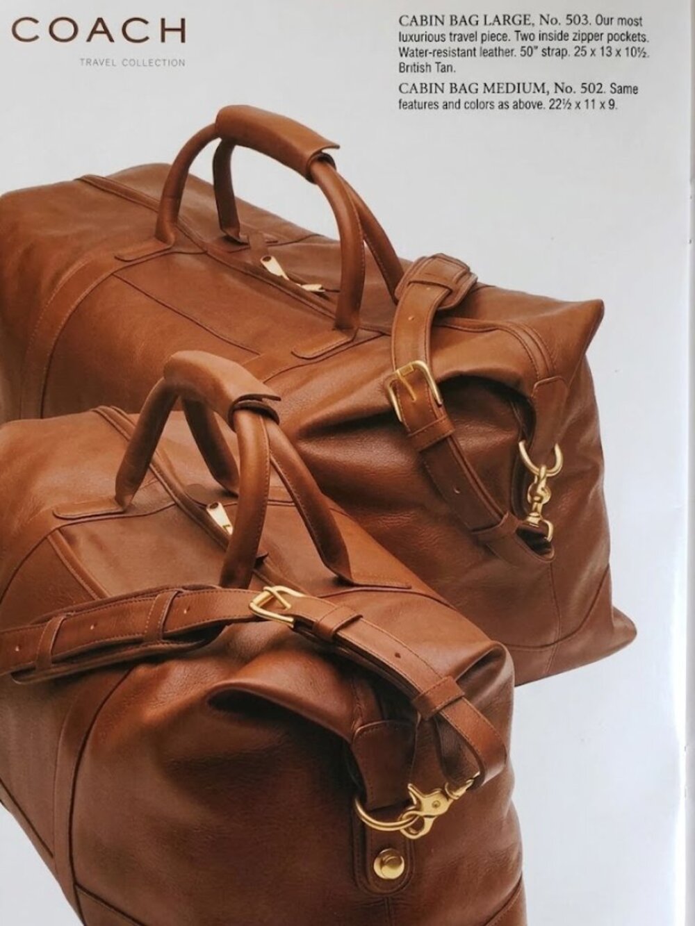 New, Vintage Coach Travel Collection Cabin Duffle Bag - Picture 3 of 16